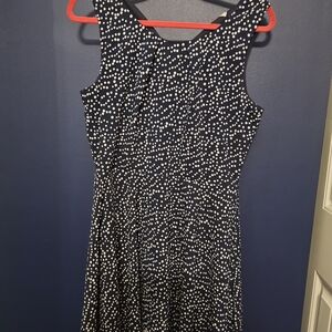 41 Hawthorn Navy and White Midi Dress